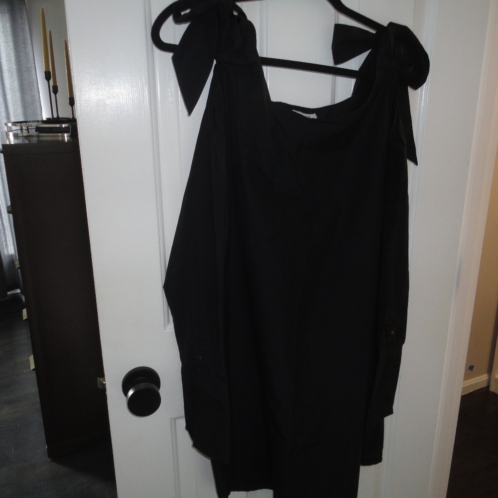 FRAME DENIM mini dress/blouse/M/black